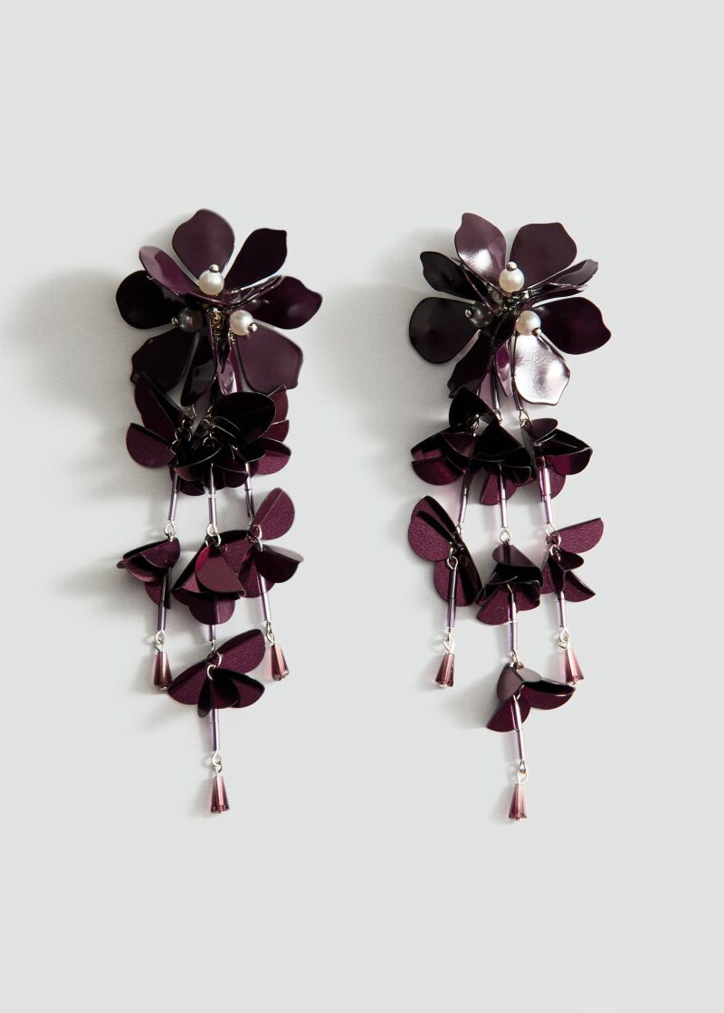 Pendientes florales.
