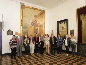 Isabel Blanco durante su encuentro en el Centro Región Leonesa de Buenos Aires Isabel Blanco durante su encuentro en el Centro Región Leonesa de Buenos Aires