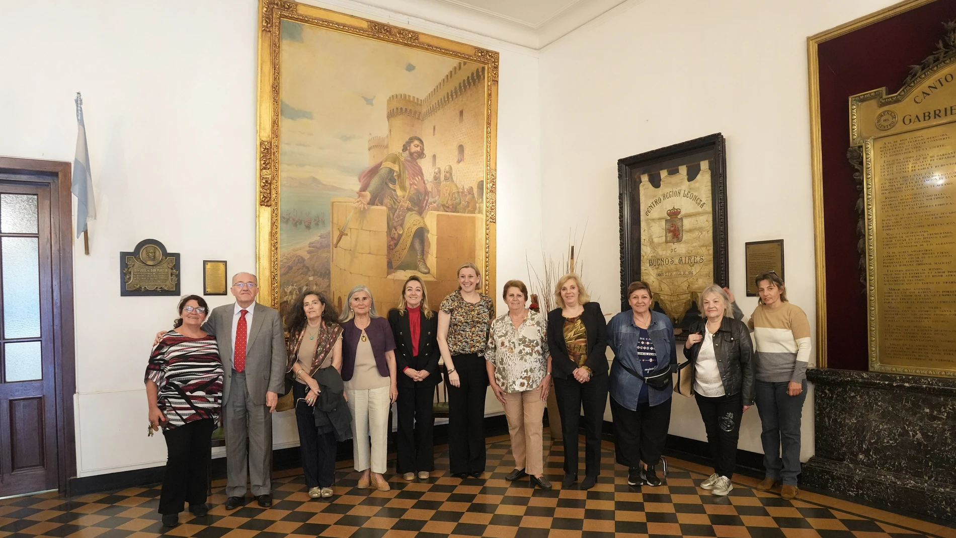 Isabel Blanco durante su encuentro en el Centro Región Leonesa de Buenos Aires