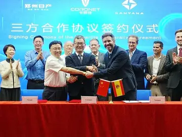 Responsables de Santana Motors, Anhui Coronet y Zhengzhou Nissan (Foto de ARCHIVO)Responsables de Santana Motors, Anhui Coronet y Zhengzhou Nissan, al sellar el pasado abril su alianza sobre Santana Factory.REMITIDA / HANDOUT por AYUNTAMIENTO DE LINARESFotografía remitida a medios de comunicación exclusivamente para ilustrar la noticia a la que hace referencia la imagen, y citando la procedencia de la imagen en la firma01/01/1970