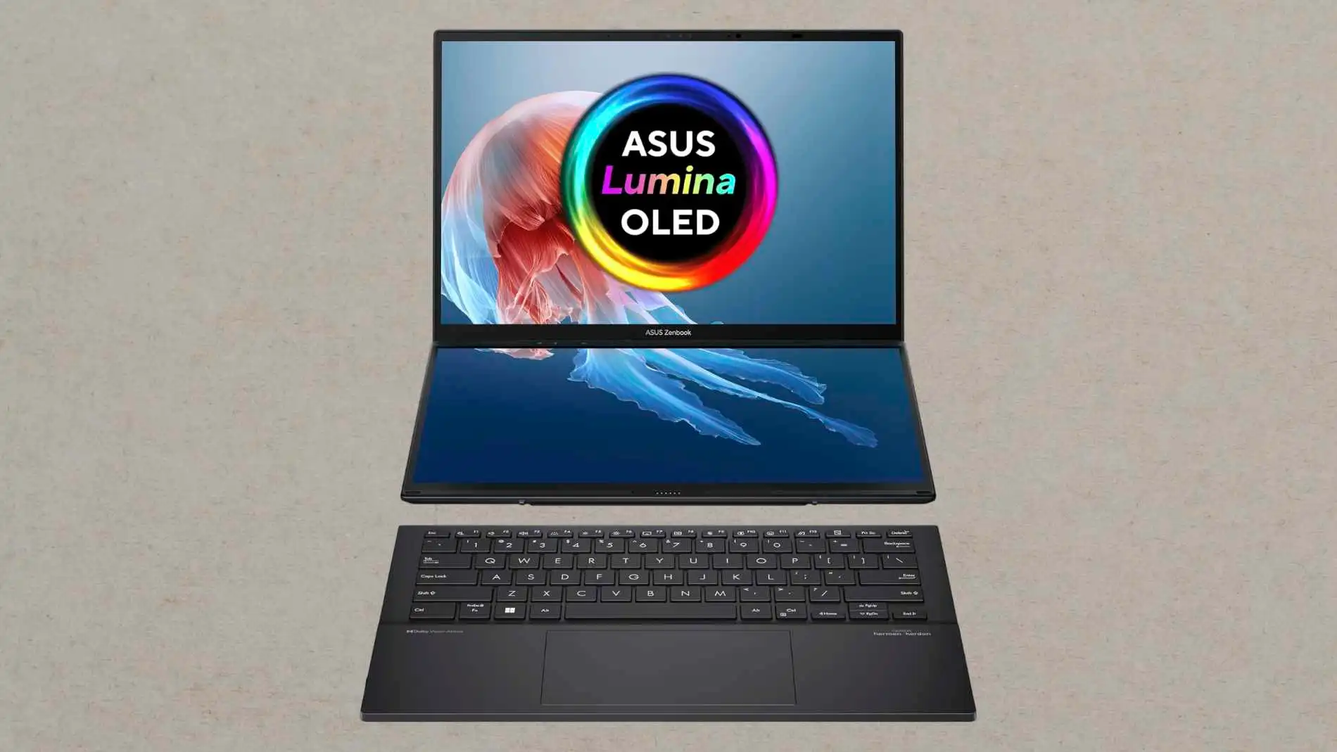 El ASUS Zenbook Duo OLED UX8406CA-QL078W tiene dos pantallas