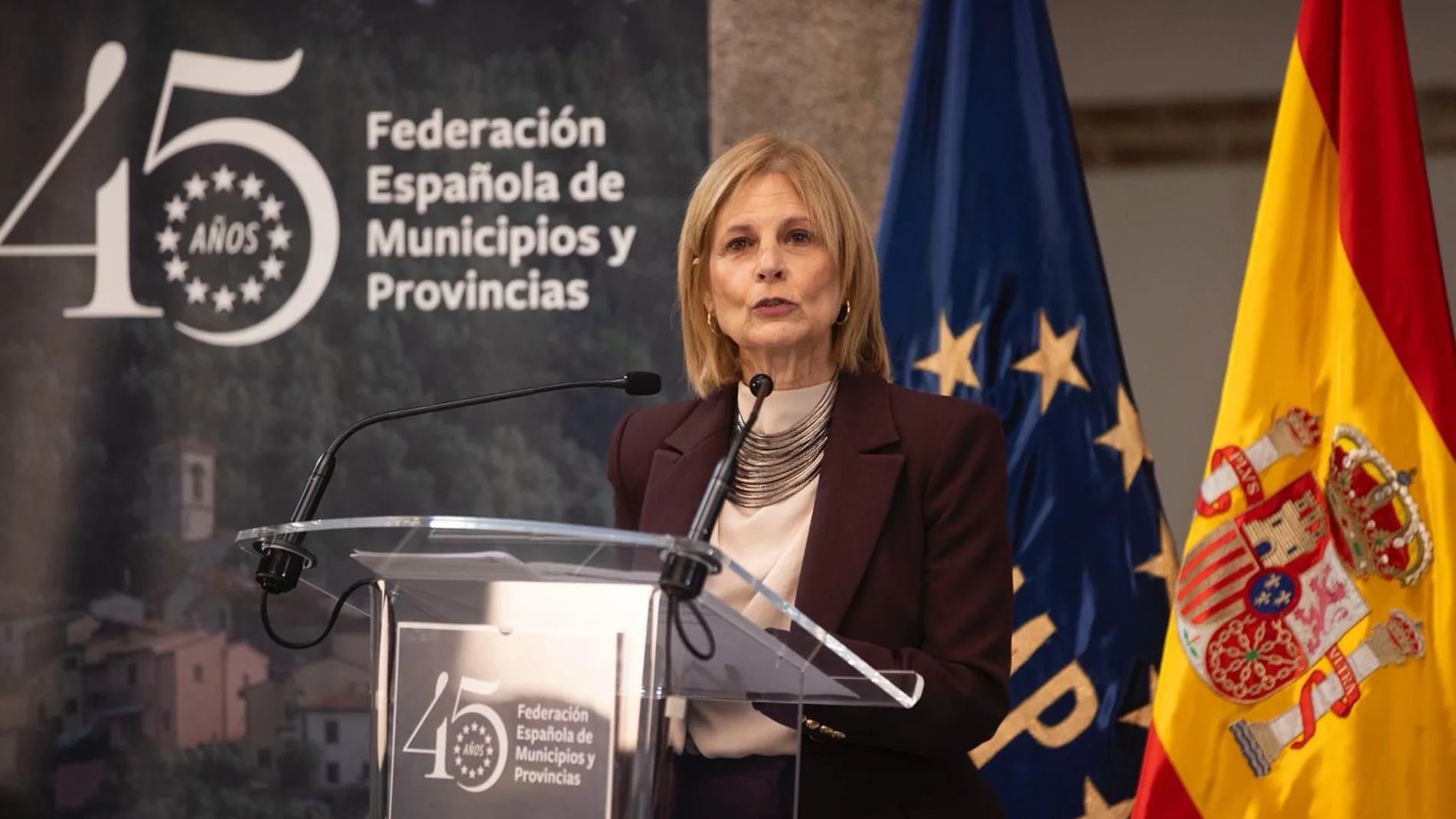La presidenta de la FEMP, la popular María José García-Pelayo