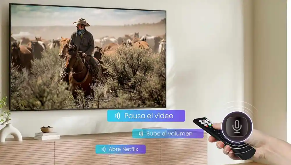 Esta Smart TV soporta control por voz