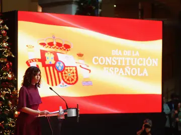 Isabel Díaz Ayuso, durante el acto de la Constitución del año pasado Isabel Díaz Ayuso, durante el acto de la Constitución del año pasado