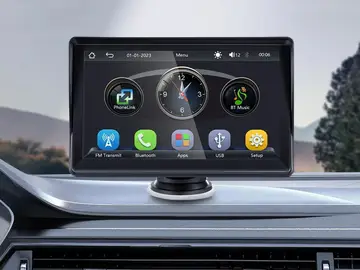La pantalla barata que muchos están montando por su cuenta: enchufas al mechero y tienes CarPlay inalámbrico Pantalla CarPlay inalámbrico