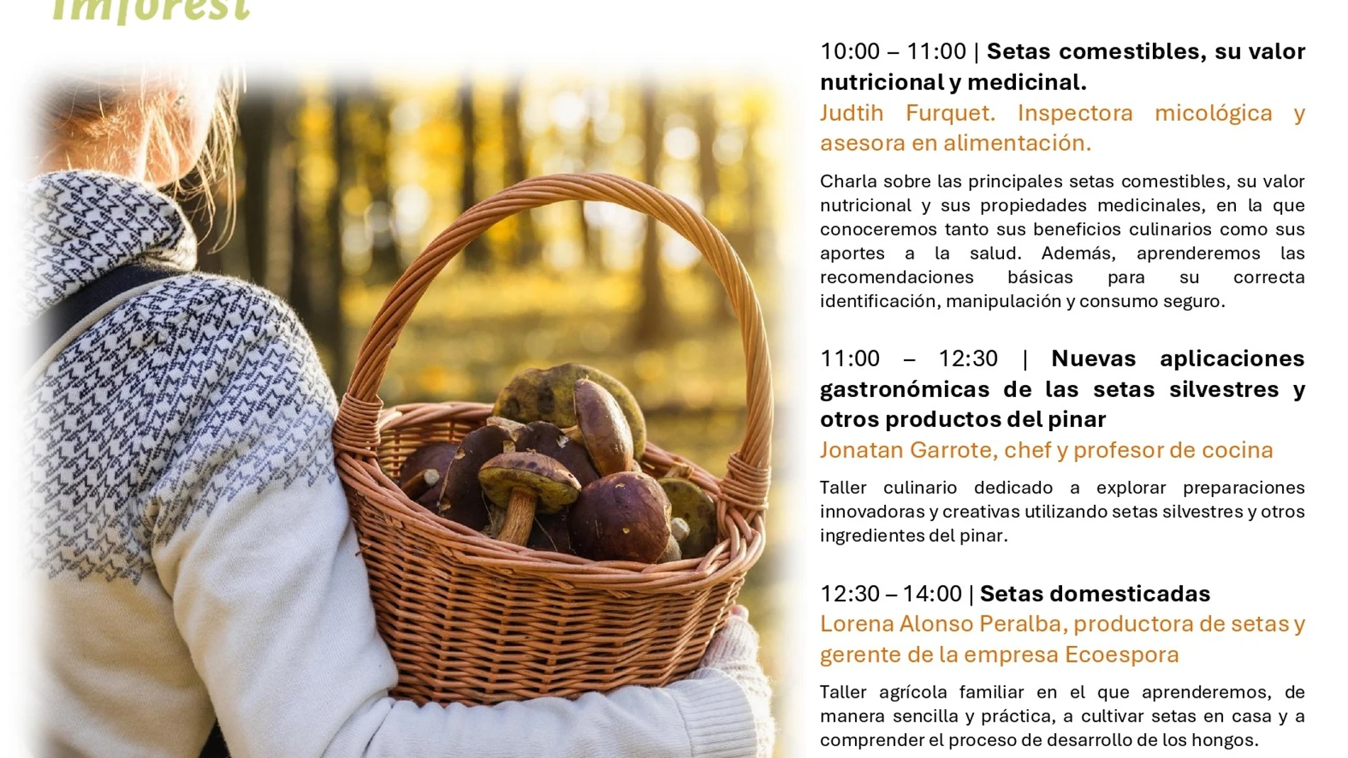 Cartel de la jornada "Del pinar a la mesa", que organiza Micocyl