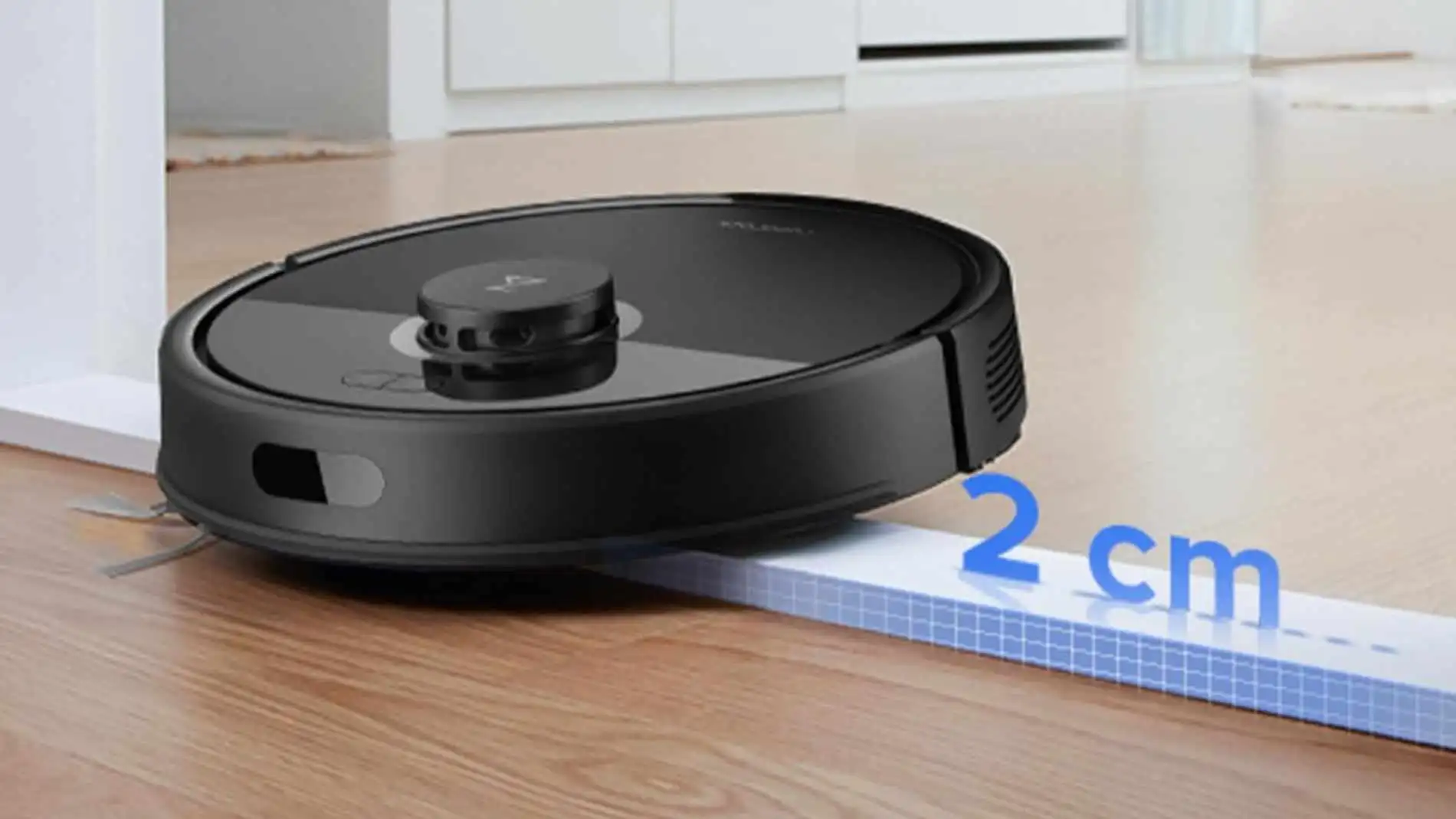 El roborock Q7 L5+ puede sortear fácilmente desniveles de hasta 2 centímetros