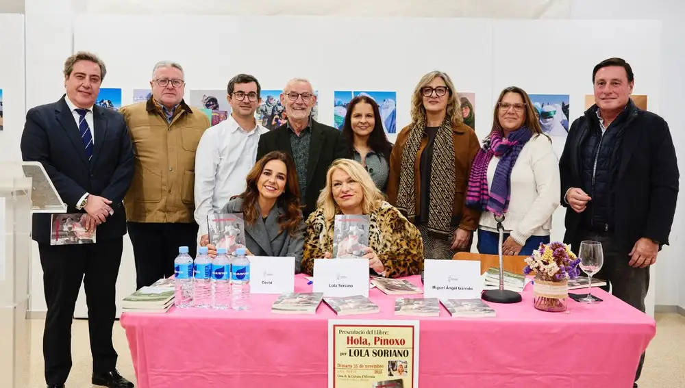 Lola Soriano, en la presentación de su libro en Alboraia (Valencia)
