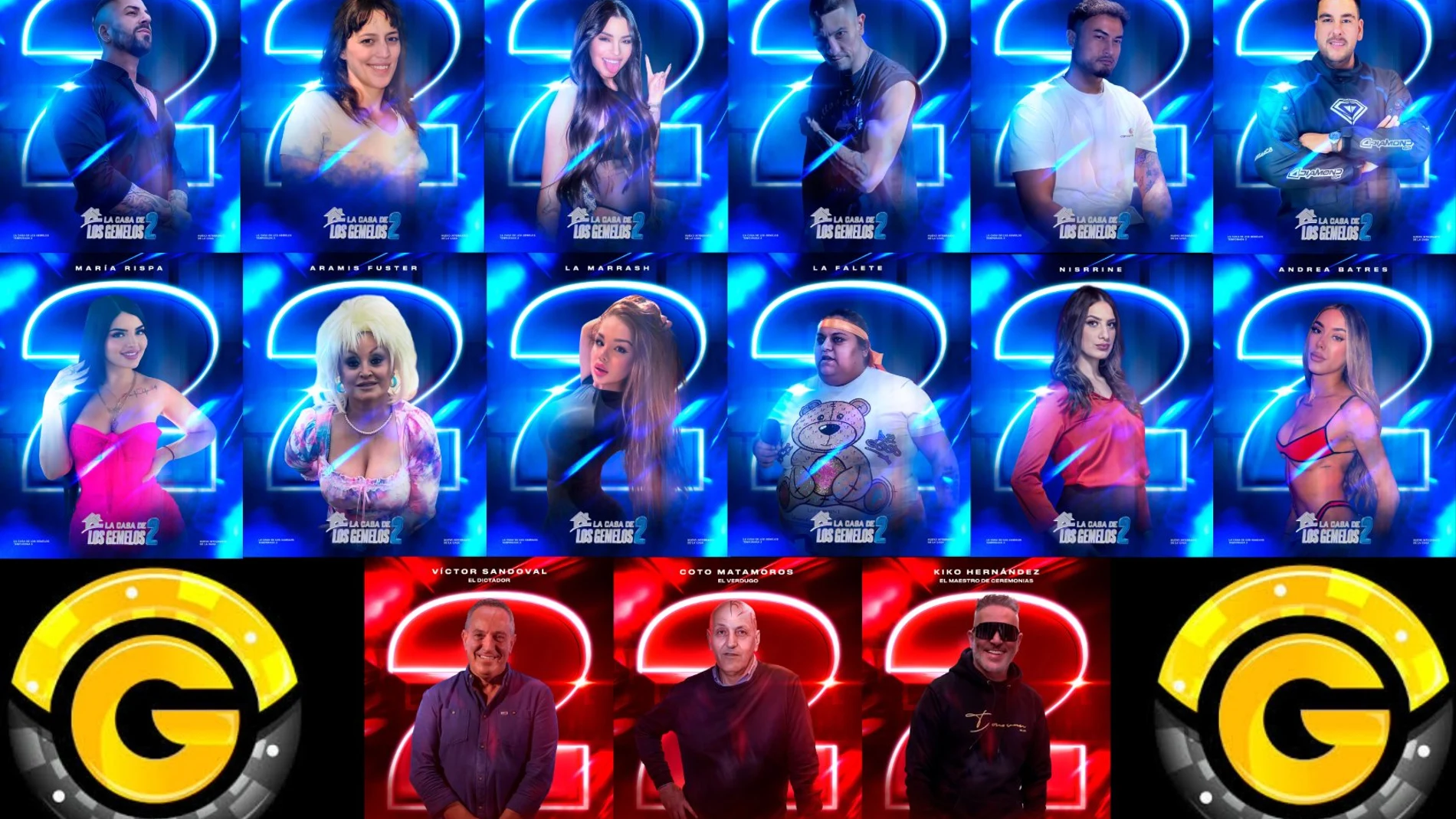 Kiko Hernández, Coto Matamoros y Víctor Sandoval, protagonistas del próximo reality de internet, 'La casa de los gemelos 2'