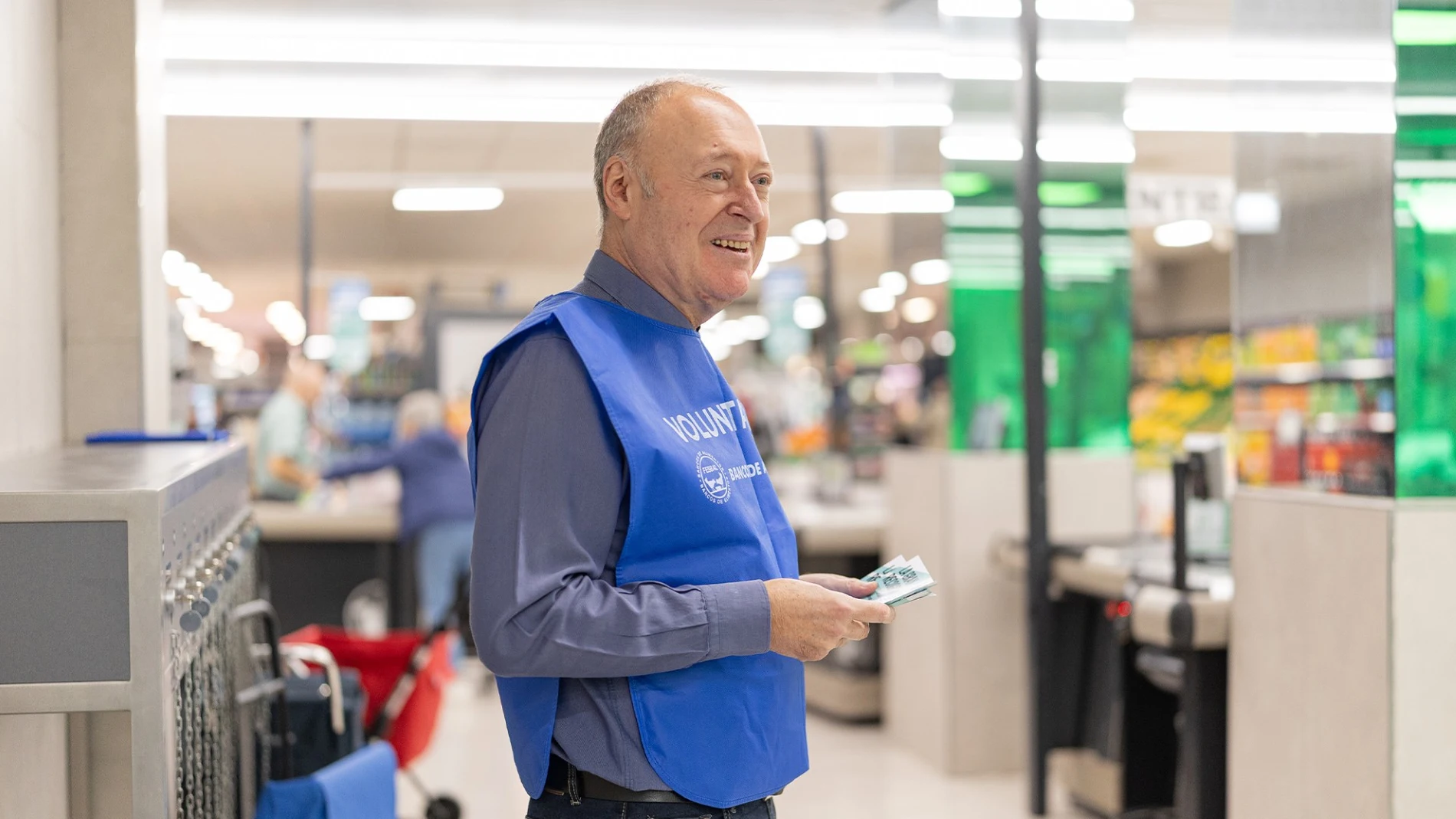Voluntario durante la "Gran Recogida"