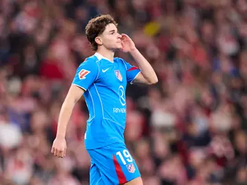 Julián Álvarez, en San Mamés Julián Álvarez, en San Mamés