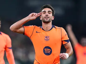 Real Betis v FC Barcelona - LaLiga EA Sports Ferran Torres of FC Barcelona celebrates a goal during the Spanish league, LaLiga EA Sports, football match played between Real Betis and FC Barcelona at La Cartuja stadium on December 6, 2025, in Sevilla, Spain. AFP7 06/12/2025 ONLY FOR USE IN SPAIN