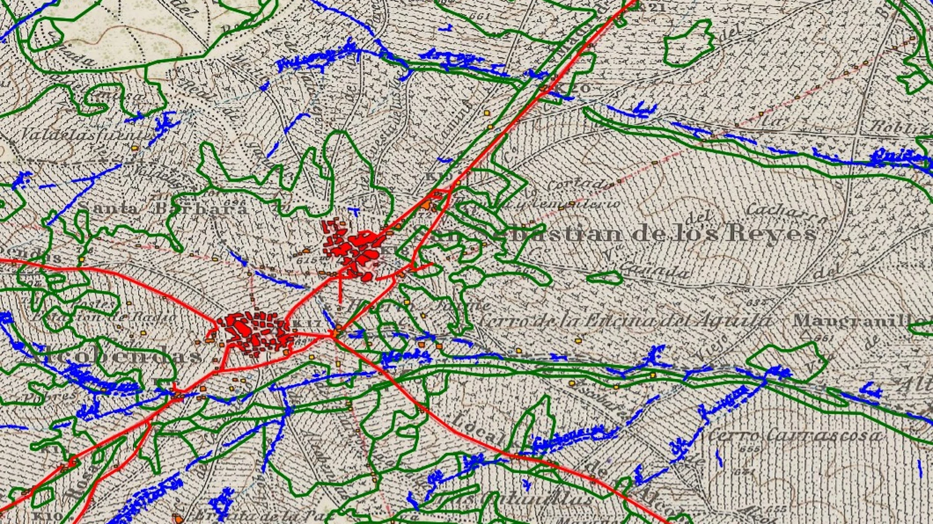 Mapa del proyecto piloto que se realizó en 2023