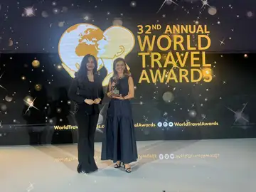 Almudena Maíllo, ayer, en Baréin, recogió el galardón Almudena Maíllo, ayer, en Baréin, recogió el galardón