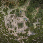 Los restos que quedan de la torre que había al extremo de Homón de Faro