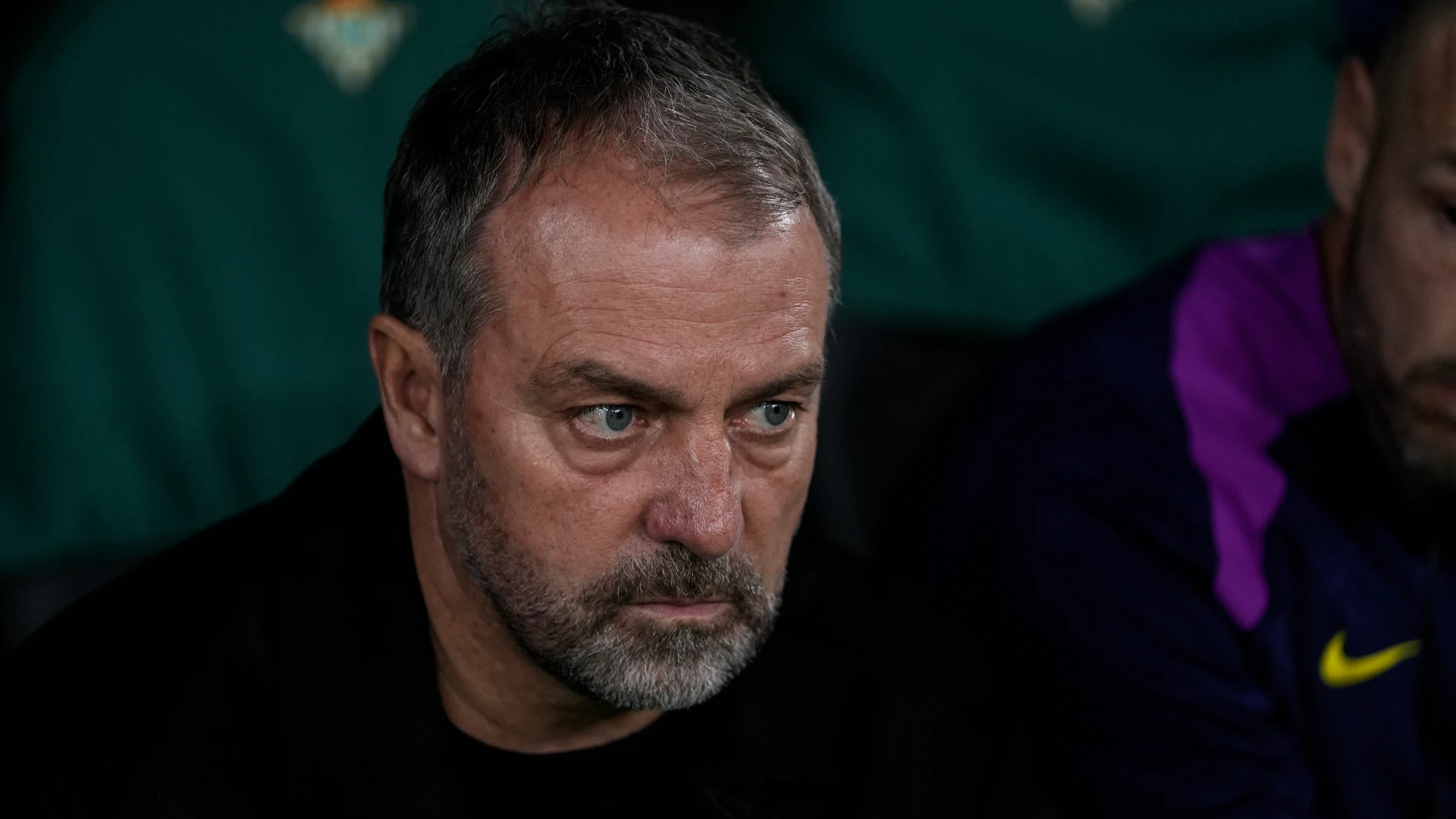 Hansi Flick, head coach of FC Barcelona, looks on during the Spanish league, LaLiga EA Sports, football match played between Real Betis and FC Barcelona at La Cartuja stadium on December 6, 2025, in Sevilla, Spain. AFP7 06/12/2025 ONLY FOR USE IN SPAIN