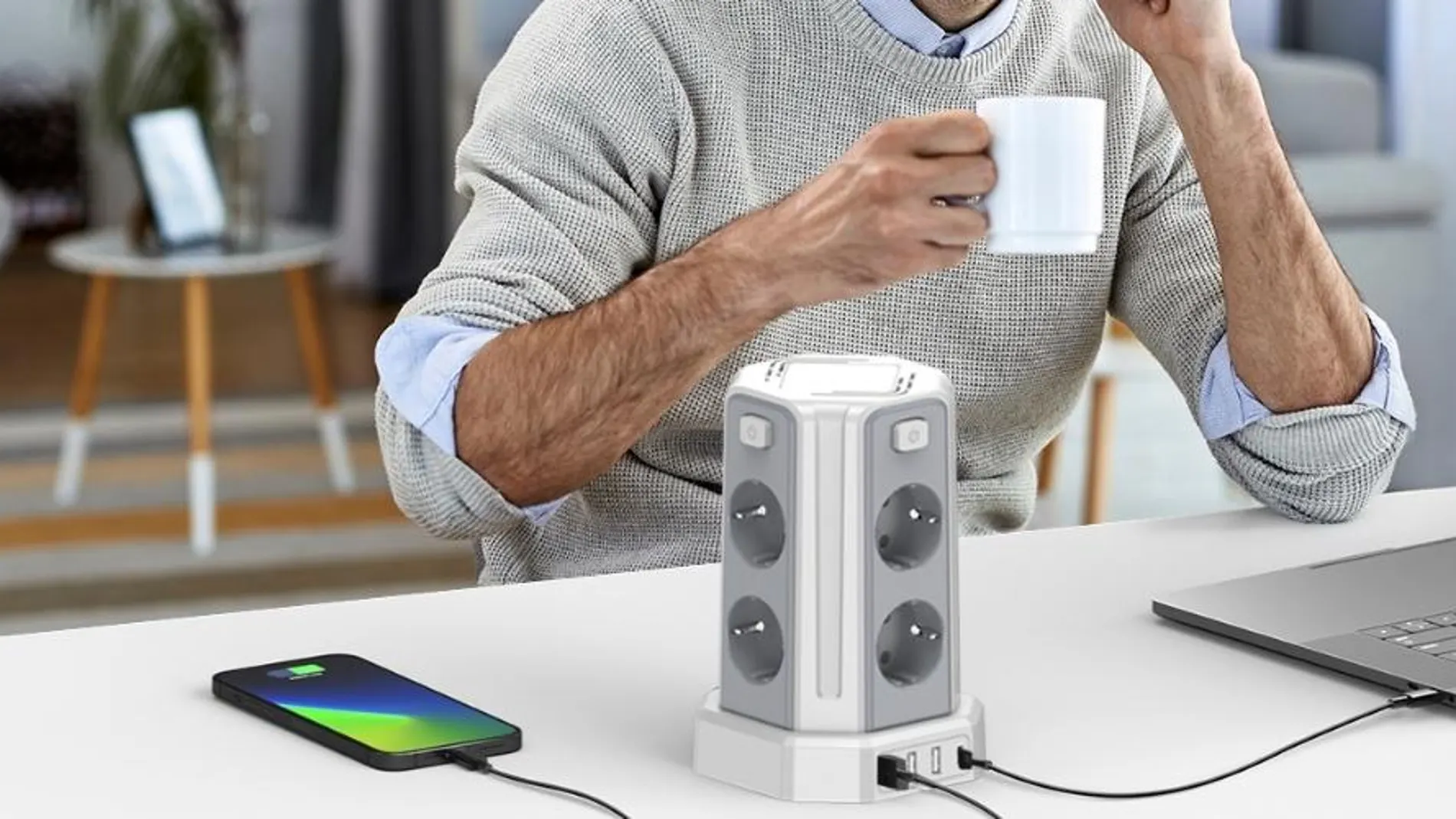 Sameriver Torre de Enchufes