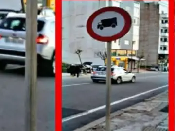 La señal de prohibiciójn fue colocada apresuradamente La señal de prohibiciójn fue colocada apresuradamente