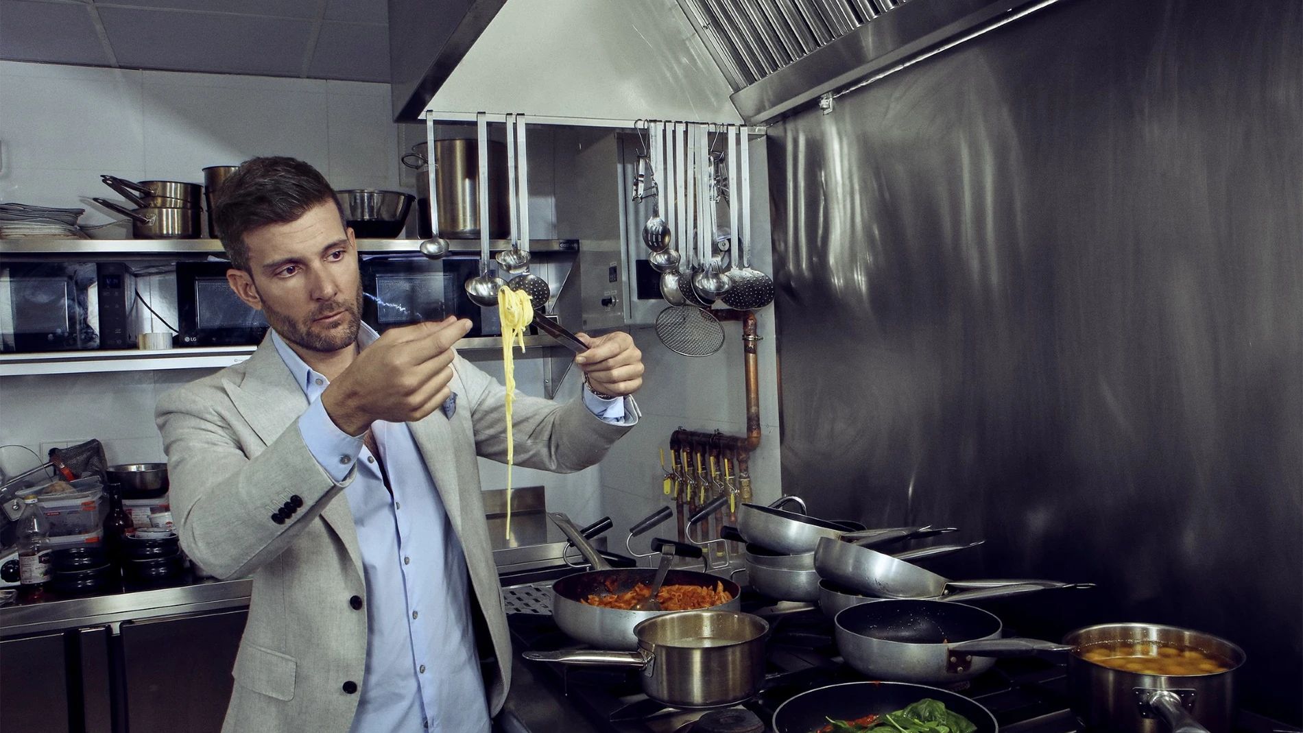 Enrico Bosco en el restaurante Peppe Fusco