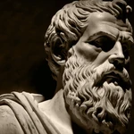 Busto del filósofo presocrático Parménides, rival de los pitagóricos