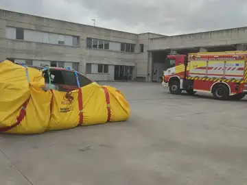 El Sepeis de Ponferrada interviene en el incendio de un vehículo microhíbrido El Sepeis de Ponferrada interviene en el incendio de un vehículo microhíbrido