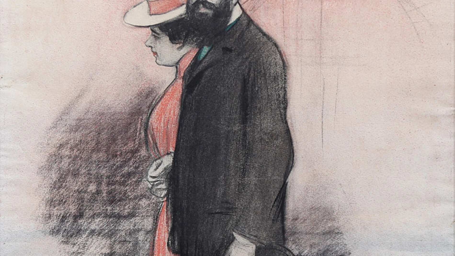 Una imagen del dibujo de Ramon Casas