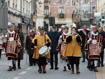 Tradicional procesión de la Inmaculada en la capital leonesa Tradicional procesión de la Inmaculada en la capital leonesa