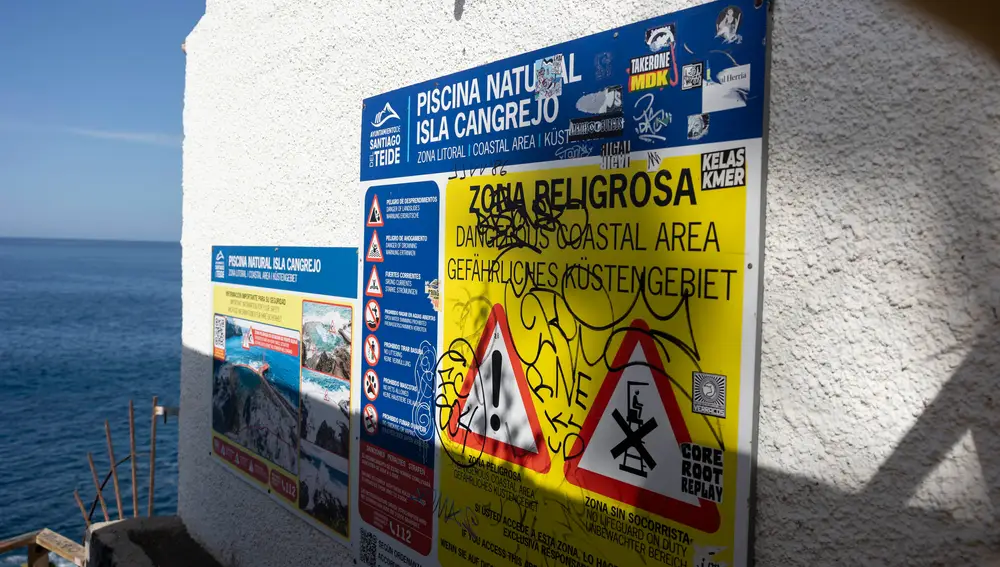 Continúa la búsqueda de la persona desaparecida por el fuerte oleaje en Los Gigantes (Tenerife)