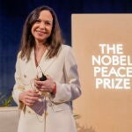 Mar&iacute;a Corina Machado, en Noruega