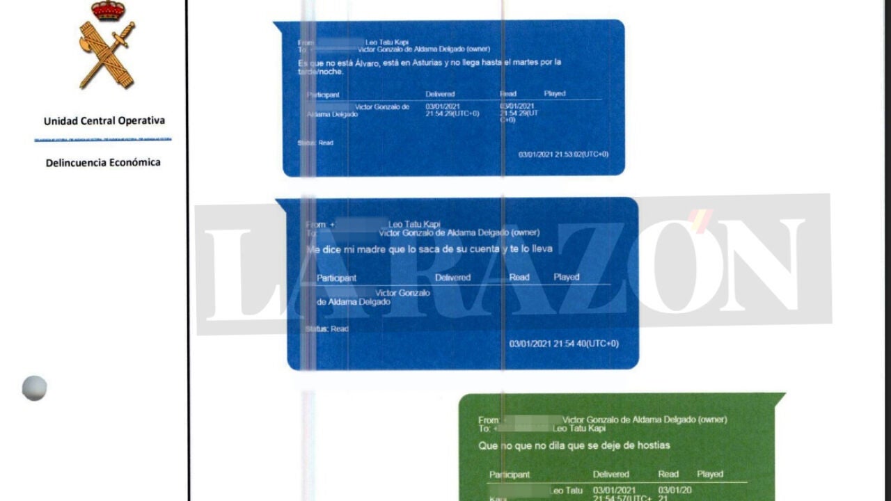 La UCO identifica entregas de dinero de la empresaria y el chófer que ...