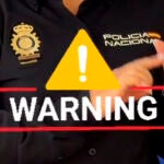 La Polic&iacute;a Nacional advirtiendo de la estafa de compartir pantalla