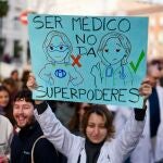 Huelga de m&eacute;dicos en Madrid contra la reforma del Estatuto Marco de M&oacute;nica Garc&iacute;a. 