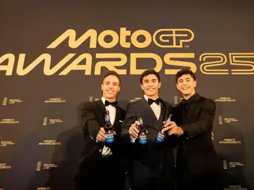 Diogo Moreira, Marc Márquez y José Antonio Rueda Diogo Moreira, Marc Márquez y José Antonio Rueda