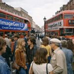 Imagen de Londres en los 70 creada y editada con gpt-image-1.5.