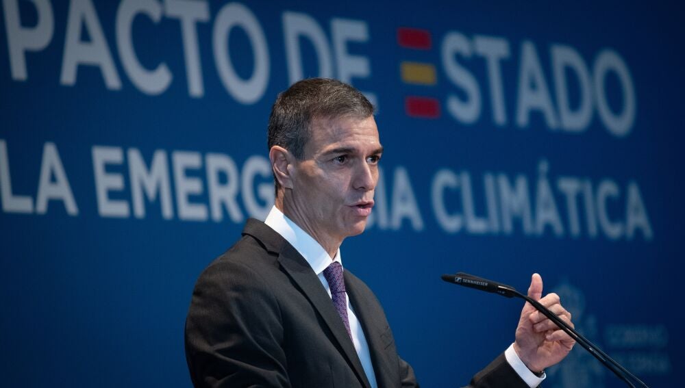 Pedro Sánchez clausura el acto 'Avanzando en el Pacto de Estado frente a la Emergencia Climática'