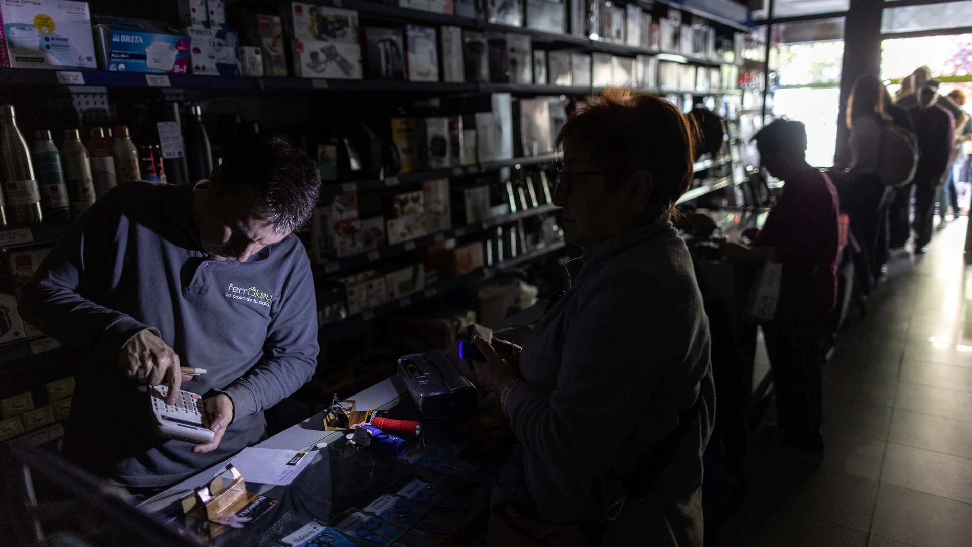 Apagón de luz en Madrid