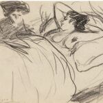 Una imagen del dibujo que se expone en Barcelona