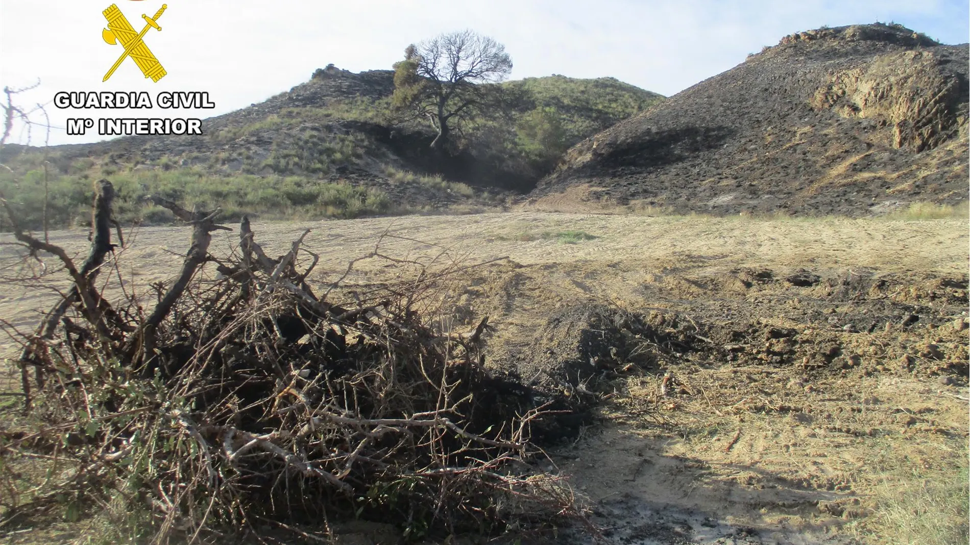 MURCIA.-Sucesos.- Guardia Civil localiza al presunto autor de un incendio forestal de más de dos hectáreas en Lorca