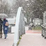 Frío y nieve en Burgos