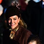 El look de Kate Middleton en la misa de Navidad en Sandringham. 