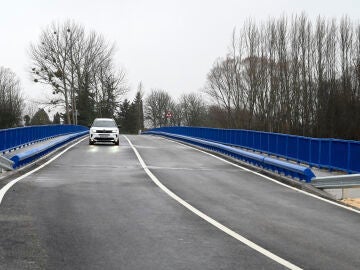 Mejora de una carretera en la provincia de Burgos