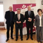 Gonz&aacute;lez Gago y Jos&eacute; Antonio Diez en la presentaci&oacute;n de los actos