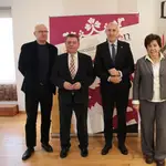 González Gago y José Antonio Diez en la presentación de los actos