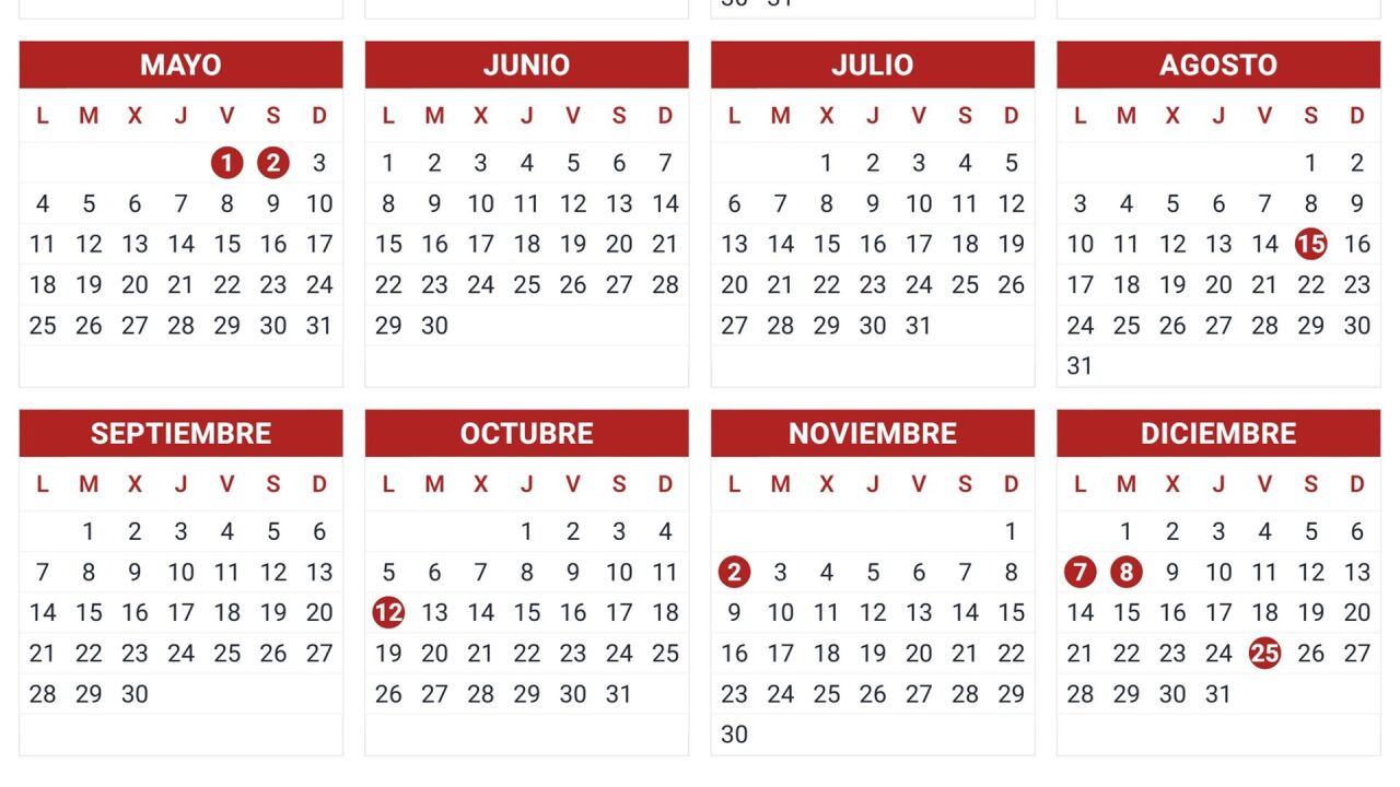 Estos son los festivos y puentes de la Comunidad de Madrid en 2026