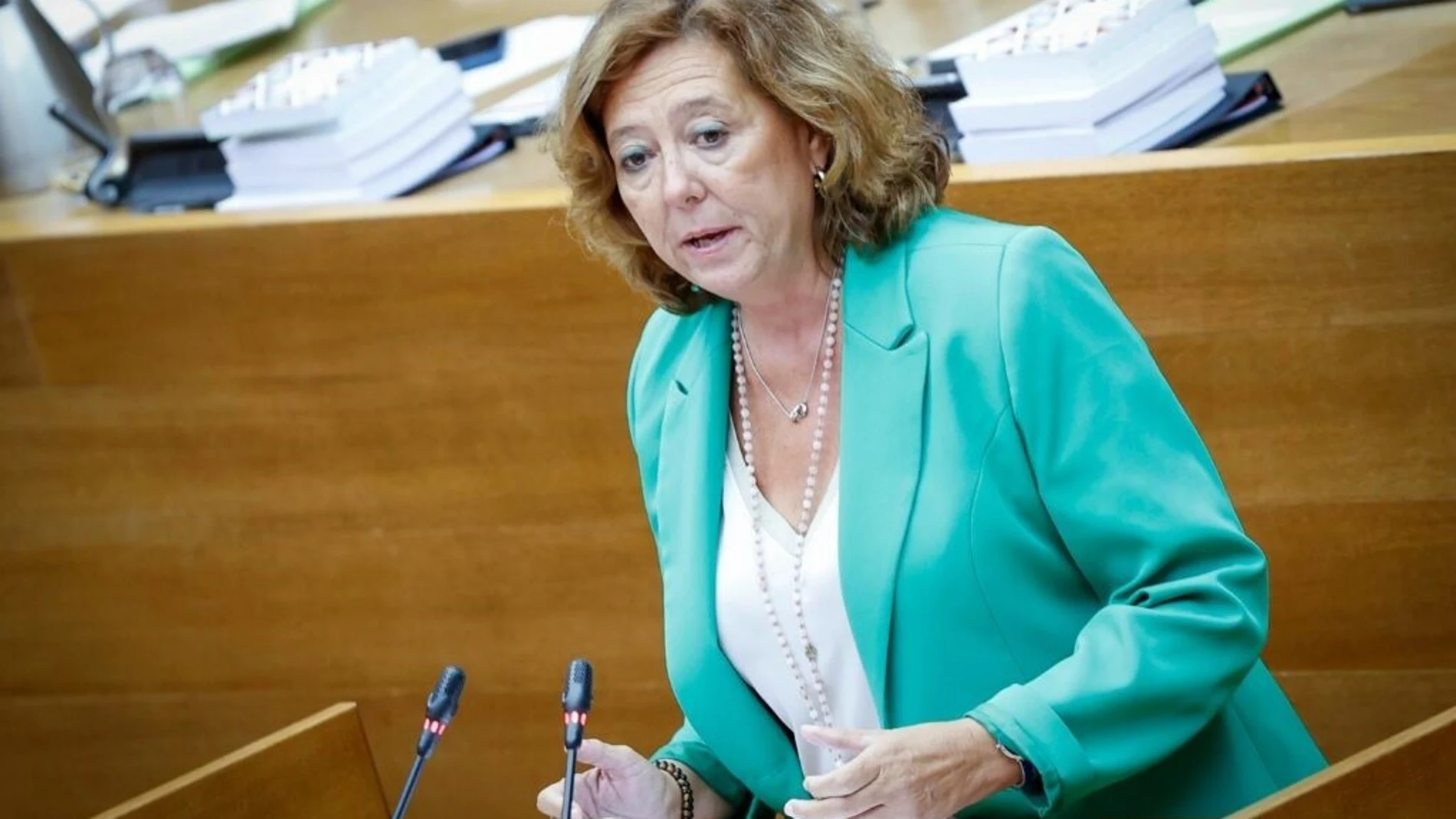 La portavoz de Agua del GPP en Les Corts, María Gómez, en imagen de archivo. REMITIDA / HANDOUT por GPP Fotografía remitida a medios de comunicación exclusivamente para ilustrar la noticia a la que hace referencia la imagen, y citando la procedencia de la imagen en la firma 02/01/2026