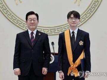Faker recibe la Orden Cheongnyong, el mayor honor deportivo de Corea del Sur