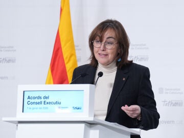 La consellera de Territorio, Vivienda y Transici&oacute;n Ecol&oacute;gica y portavoz de la Generalitat, S&iacute;lvia Paneque, en una rueda de prensa posterior al Consell Executiu de este mi&eacute;rcoles