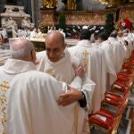 Pope Leo XIV mass during extraordinary consistory of cardinals at the Vatican