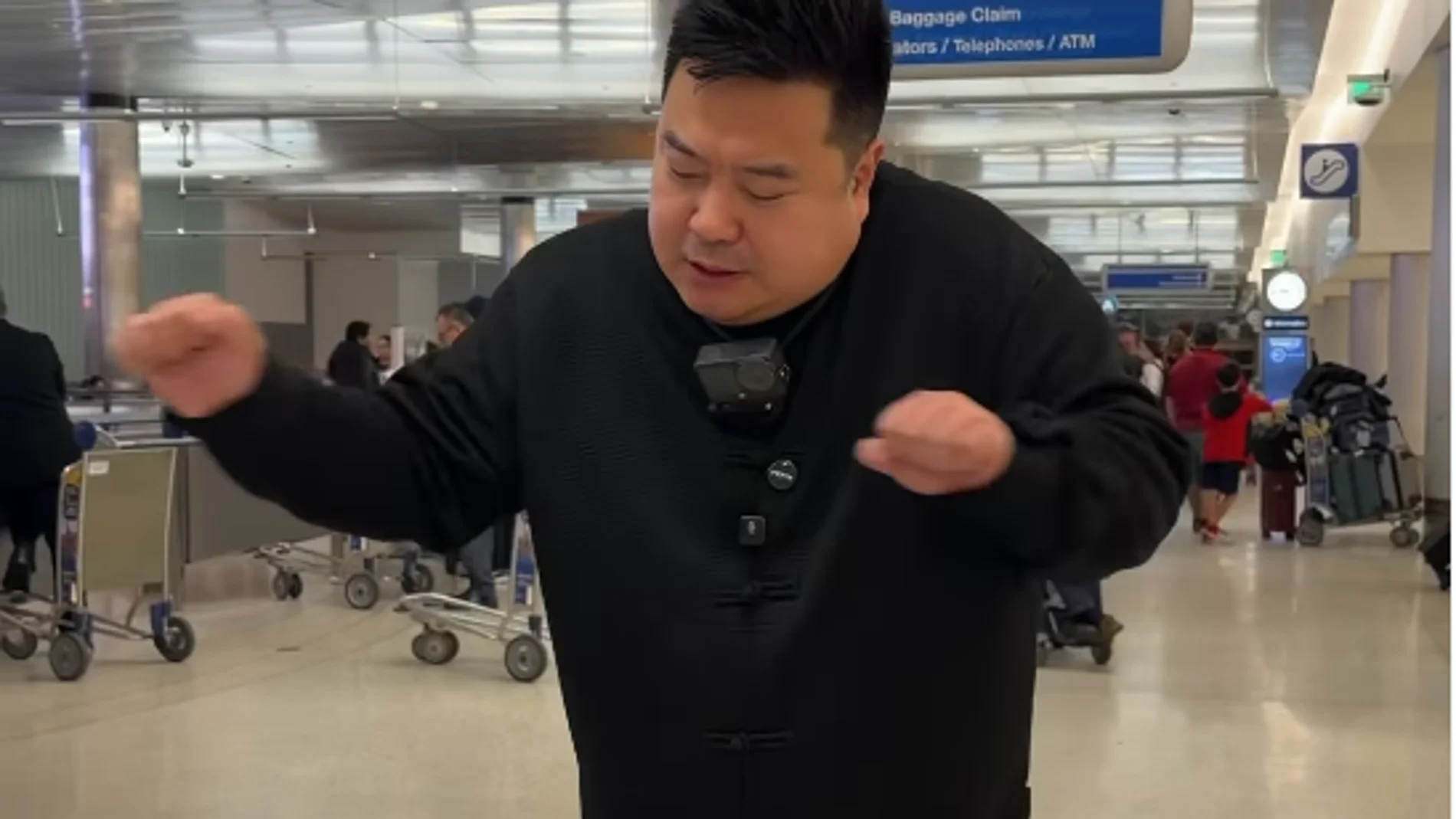 Captura de uno de los vídeos de Instagram del 'Trump chino'