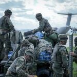 Soldados espa&ntilde;oles en un ejercicio a&eacute;reo de la OTAN en Ruman&iacute;a 